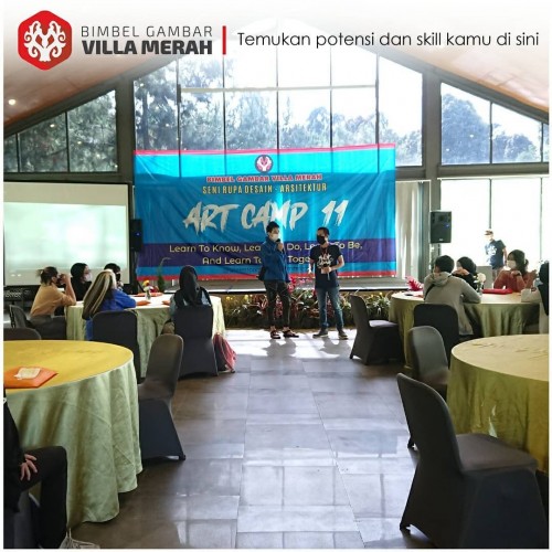 Bimbel Gambar FSRD Art Camp Ke 11 Villa  Merah